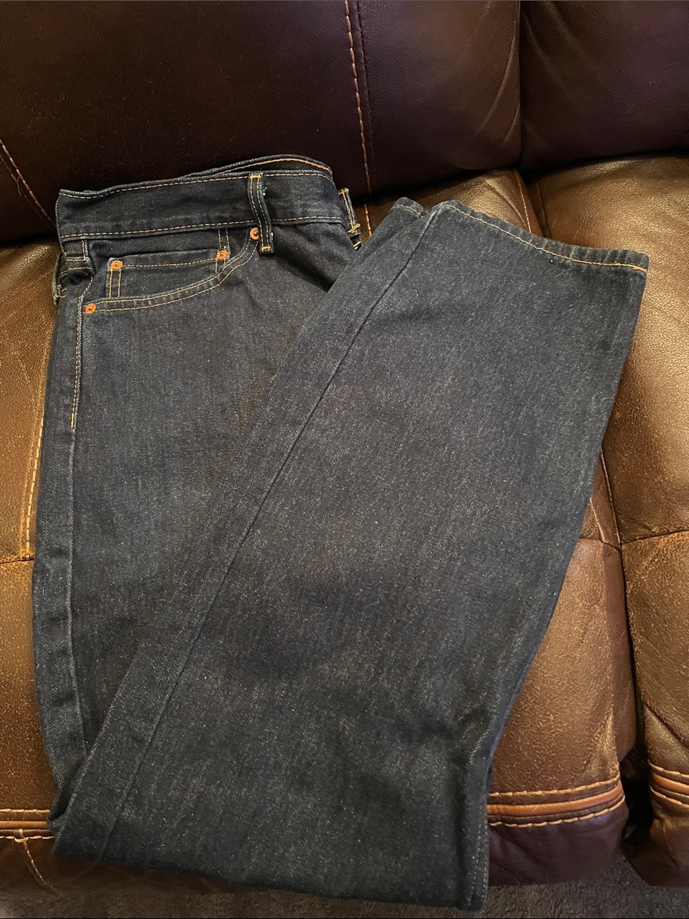 Levi's 505 Men's Straight Jeans in Dark Indigo
